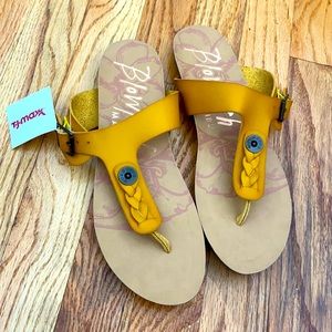 Yellow Sandal, New with tag